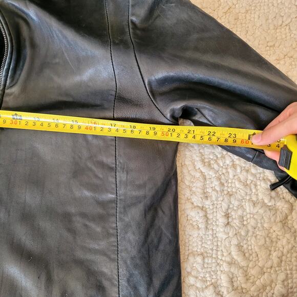 Vtg 90's Kenneth Cole Leather Velvet Reversible Jacket Sz S - Picture 10 of 10